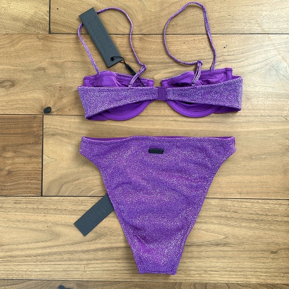 TRIANGL RHIAN VIOLET SPARKLE NO BAG NEW WITH TAGS 💜 - Picture 3 of 5